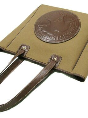 HUNTING WORLD Tote Bag Khaki Brown Women Authentic secondhand